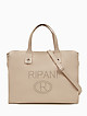Деловая сумка из бежевой кожи с двумя ручками  Ripani