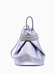 Рюкзак и мягкой металлизированной кожи фиолетового оттенка  Folle