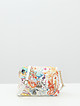 Белая сумочка кросс-боди с принтом в стиле пейсли  Marina Creazioni