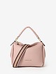 Небольшая кожаная сумка мягкой формы в пудрово-розовом оттенке  Alessandro Beato