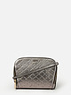 Бронзовая сумочка кросс-боди из плотной кожи с двумя отделами  Alessandro Beato