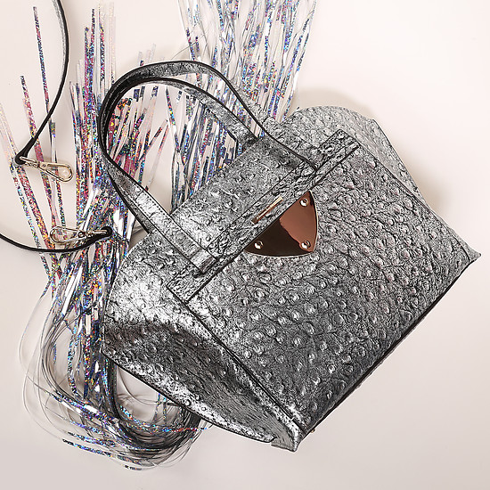 Классическая сумка Alessandro Beato 517-5287 silver ostric