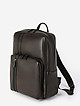 Вместительный кожаный рюкзак темно-коричневого цвета  Tony Bellucci
