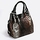 Классические сумки Джильда тонелли 5188 ST CORTECCIA black brown