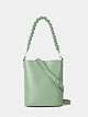 Пастельно-зеленая небольшая сумка-ведерко из экокожи  Boogie Street