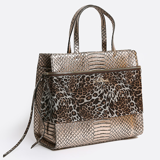 Классические сумки Alessandro Beato 523-5292-5398 python bronze