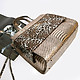 Классические сумки Алессандро Беато 523-5292-5398 python bronze