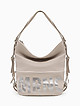 Бежевая сумка-рюкзак из мягкой кожи  Marina Creazioni
