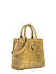 Классические сумки Карло сальвателли 531 croc beige gloss