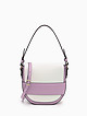 Двухцветная лиловая кожаная сумка-седло  Ripani