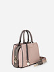 Квадратная сумочка-тоут небольшого размера из пудрово-розовой й кожи  Alessandro Beato
