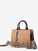 Квадратная сумка-тоут из карамельно-коричневой зернистой кожи  Alessandro Beato