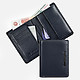 Темной-синий кожаный бумажник  Alessandro Beato