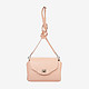 Маленькая сумочка-кросс-боди из натуральной кожи нежно-розового цвета  Balagura