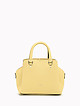 Бледно-желтая кожаная сумка-ранец с двумя ручками  Ripani