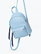 Небольшой голубой рюкзак из мягкой кожи  Sara Burglar
