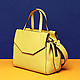 Классическая сумка Gianni Chiarini 5640 yellow saffiano