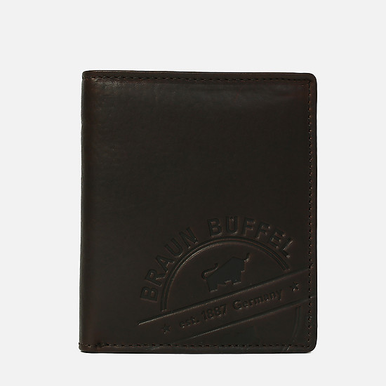 Темно-коричневый кожаный кошелек Parma LP  Braun Buffel