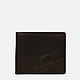 Темно-коричневый кожаный кошелек Parma LP с логотипом  Braun Buffel
