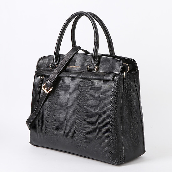 Классические сумки Alessandro Beato 574-S5030-C8 black lizard