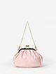 Маленькая пастельно-розовая сумочка-ридикюль из лаковой кожи  Alessandro Beato