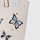 Классические сумки Алессандро Беато 600-2618 beige saffiano butterfly