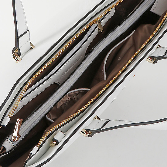 Классические сумки Alessandro Beato 600-S42 white saffiano butterfly
