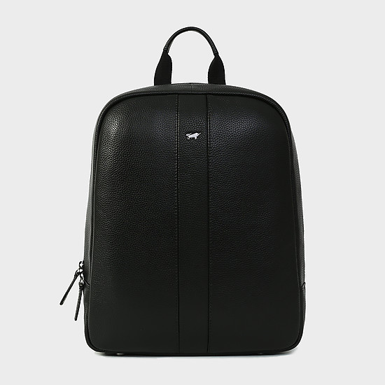 Бизнес рюкзак Turin из натуральной кожи черного цвета  Braun Buffel