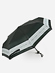 Черный складной зонт с белым принтом  Gianfranco Ferre