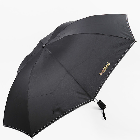 Черный небольшой складной зонт  Baldinini