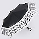 Черно-белый складной зонт с монограммой  Gianfranco Ferre