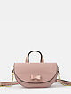 Маленькая сумочка-кросс-боди с бантом из натуральной кожи в розовом цвете  Alessandro Beato