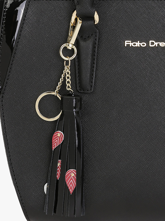 Классические сумки Fiato Dream 6080 black saffiano gloss