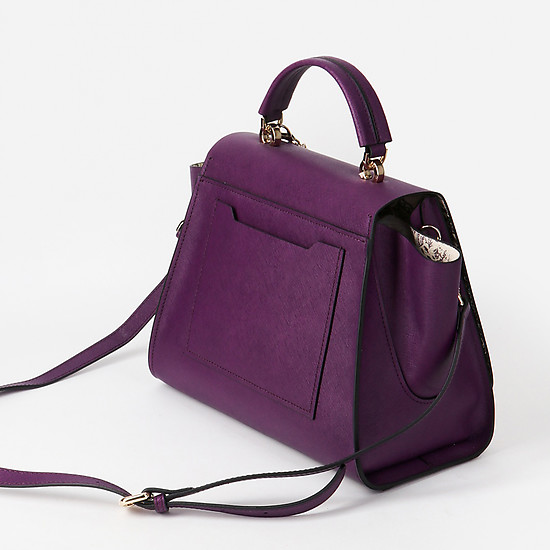 Классические сумки Alessandro Beato 610-S48-6396-6 saffiano violet