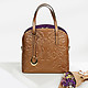 Классические сумки Arcadia 6107 safiano bronze tracery