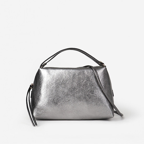 Компактная сумка кросс-боди из металлизированной кожи  Gianni Chiarini