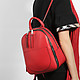 Стильный красный рюкзак  Gianni Chiarini