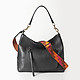 Черная сумка-хобо из мягкой кожи в богемном стиле  Gianni Chiarini