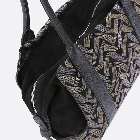 Классические сумки Джильда тонелли 6230 chamois black stripes