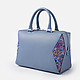 Геометричная кожаная сумка со вставками с цветочным принтом  Gilda Tonelli