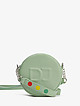 Пастельно-зеленая круглая сумочка кросс-боди из экокожи  David Jones