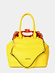 Желтая сумка-тоут из экокожи в ретро-стиле  Richezza