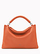 Оранжевая мягкая сумка из натуральной кожи  Arcadia