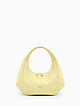 Желтая сумочка-багет из мягкой кожи  Arcadia