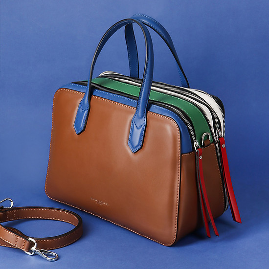 Классические сумки Джианни Кьярини 6626-18 brown multicolor