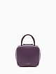 Фиолетовая кожаная сумочка-боулер  Arcadia