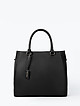 Черная деловая сумка-тоут из натуральной кожи  Gianni Notaro