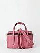 Небольшая сумка-коробка из натуральной кожи цвета розовой азалии  Gianni Chiarini