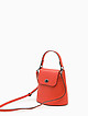Оранжевая маленькая сумочка-шоппер из кожи  Folle