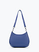Кожаная сумочка на плечо цвета электрический синий с двумя ремешками  BE NICE